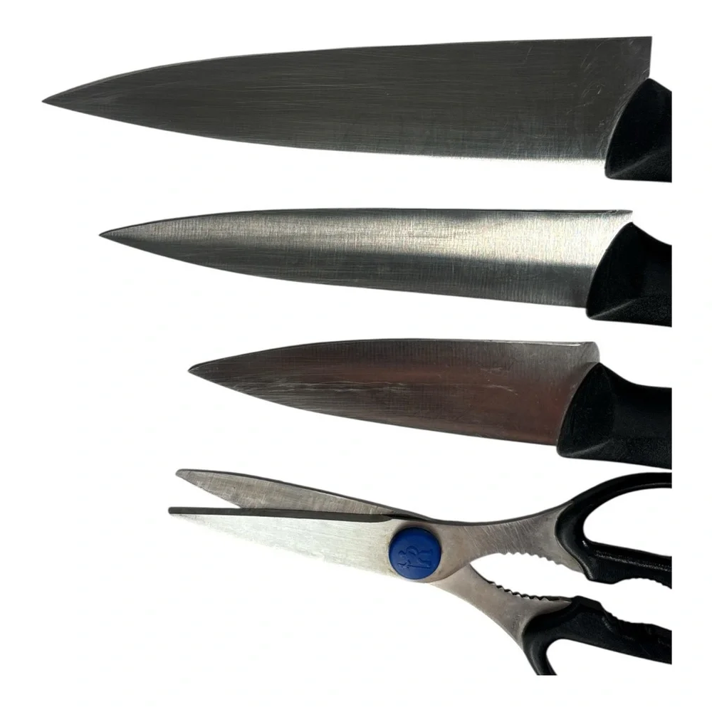 J.A. Henckels International Knife Set Of 3 & Shears Essential Kitchen Knives